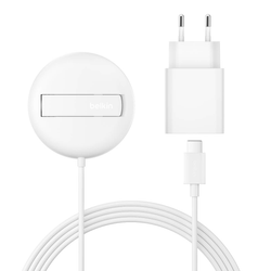 Belkin Ładowarka magnetyczna, Qi2 15W, rozkładana, zasilacz 20W, biała (WIA011KQWH)