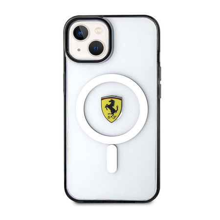 Ferrari Outline Magsafe - Etui iPhone 14 Plus (Przezroczysty) (FEHMP14MURKT)
