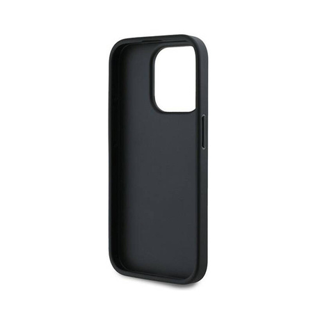 Karl Lagerfeld Diagonal Quilted Script - Etui iPhone 15 Pro Max (czarny) (KLHCP15XPQDSMGK)