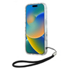 Karl Lagerfeld IML Zebra Pattern & Cord - Etui iPhone 16 (czarny) (KLHCP16SHZBPKCCK)