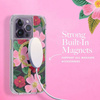 Rifle Paper Clear MagSafe - Etui iPhone 14 Pro zdobione złotem (Rose Garden) (RP049234)
