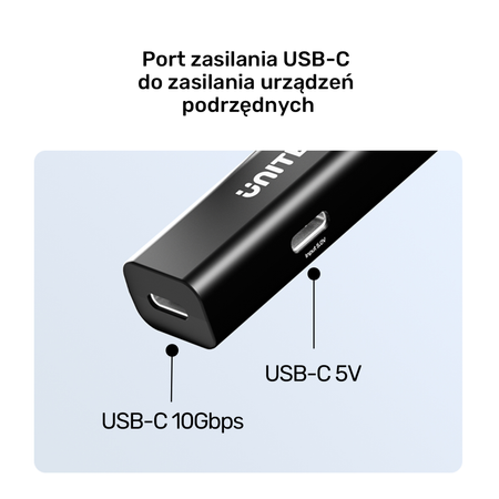 Unitek Kabel przedłużający USB-C 10 Gbps 5m, czarny (U1335ABK01)