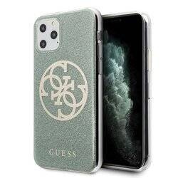 Guess Circle Glitter 4G - Etui iPhone 11 Pro Max (khaki) (GUHCN65PCUGLKA)