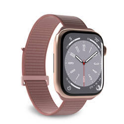 PURO Nylon Sport - Pasek do Apple Watch 38/40/41/42 mm (Różowy) (PUSPORTAW40ROSE)