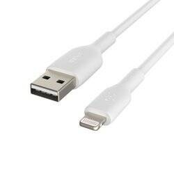Belkin kabel PVC USB-A / Lightning, M/M 1M - biały (CAA001BT1MWH)