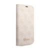 Guess 4G Metal Camera Outline Booktype Case - Etui iPhone 14 Pro (różowy) (GUBKP14LHG4SHP)