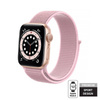 Crong Nylon - Pasek sportowy do Apple Watch 38/40/41/42 mm (Powder Pink) (CRG-40NLB-PDP)