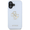 Guess Grained Big 4G Logo Small Classic Logo - Etui do iPhone 16 (niebieski) (GUHCP16SPGT4MBB)