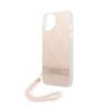 Guess 4G Print Cord - Etui ze smyczką iPhone 14 Plus (różowy) (GUOHCP14MH4STP)