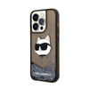 Karl Lagerfeld Liquid Glitter NFT Choupette Head - Etui iPhone 14 Pro (czarny) (KLHCP14LLNCHCK)