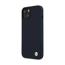 BMW Silicone Signature Logo - Etui iPhone 13 mini (granatowy) (BMHCP13SSILNA)
