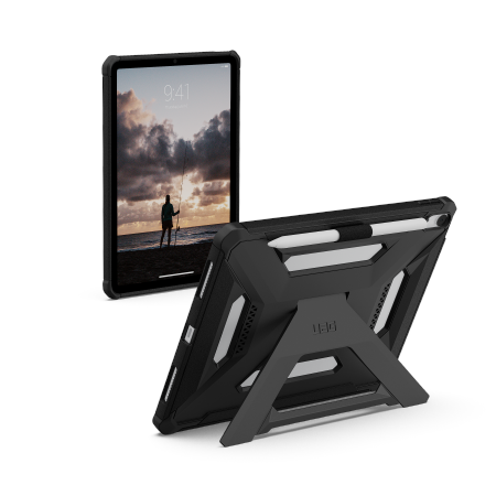 UAG Scout+ - etui z podstawką oraz uchwytem na Apple Pencil do iPad Air 11" M2 (2024) / M3 (2025) (black) (124493114040)