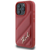Karl Lagerfeld Quilted Signature - Etui iPhone 16 Pro (czerwony) (KLHCP16LPQDSMGR)