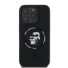Karl Lagerfeld Silicone Karl & Choupette Ring MagSafe - Etui iPhone 16 Pro Max (czarny) (KLHMP16XSCMKCRHK)