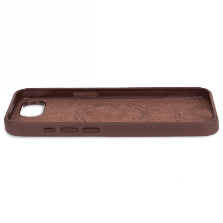 Decoded Leather Backcover - skórzana obudowa ochronna do iPhone 16e kompatybilna z MagSafe (chocolate brown) (D25IPOSEBC6CN)