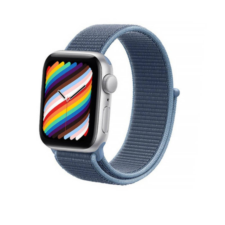 Crong Nylon - Pasek sportowy do Apple Watch 38/40/41/42 mm (Ocean Blue) (CRG-40NLB-OBL)