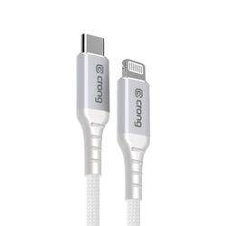 Crong Armor Link - Kabel USB-C Lightning Fast Charging MFi 150cm (biały) (CRGAL15USCLWHI)