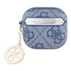 Guess 4G Strass Charm - Etui AirPods 4 (niebieski) (GUA4P4E4CDB)