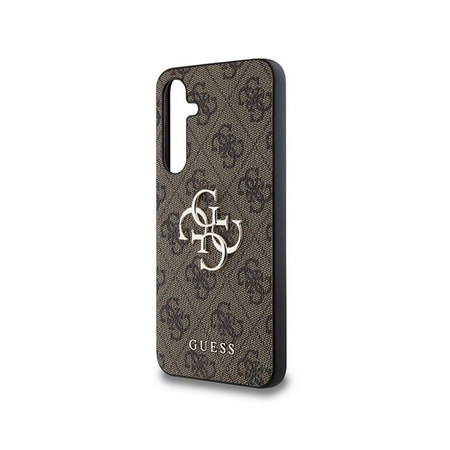 Guess 4G Big Metal Logo - Etui Samsung Galaxy A35 5G (brązowy) (GUHCSA354GMGBR)