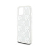 DKNY Liquid Glitter Multilogo - Etui iPhone 15 / 14 / 13 (biały) (DKHCP15SLCPEPT)