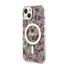 Guess Flower MagSafe - Etui iPhone 14 Plus (Różowy) (GUHMP14MHCFWSP)