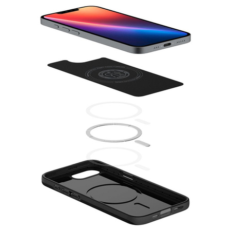 Spigen Thin Fit Mag MagSafe - Etui do iPhone 16e (Czarny) (ACS09135)