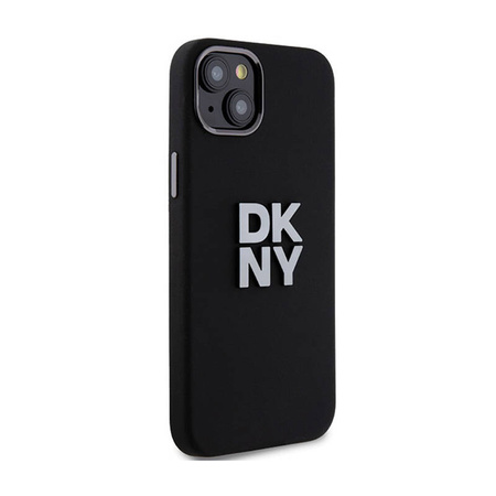 DKNY Liquid Silicone Metal Logo - Etui iPhone 15 / 14 / 13 (czarny) (DKHCP15SSMCBSK)
