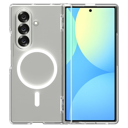 Spigen Ultra Hybrid Pro Mag MagSafe - Etui do Samsung Galaxy Z Fold 7 (Clear/White) (ACS09546)