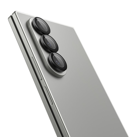 Spigen Optik Pro HD GLAS.TR EZ Fit Camera Protector 2-Pack - Szkło ochronne na obiektyw do Samsung Galaxy Z Fold 7 (2 szt)(Czarny) (AGL09581)