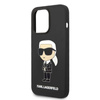 Karl Lagerfeld Silicone NFT Ikonik MagSafe - Etui iPhone 14 Pro (czarny) (KLHMP14LSNIKBCK)