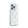 DKNY Liquid Glitter Multilogo - Etui iPhone 15 Pro (biały) (DKHCP15LLCPEPT)