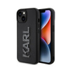 Karl Lagerfeld 3D Rubber Glitter Logo - Etui iPhone 15 (czarny) (KLHCP15S3DMBKCK)