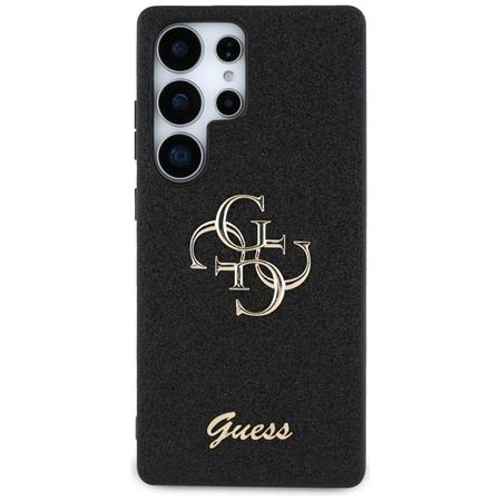 Guess Fixed Glitter Big 4G Metal Logo - Etui do Samsung Galaxy S25 Ultra (czarny) (GUHCS25LHG4SGK)
