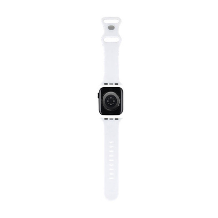 Hello Kitty Silicone Heads & Stripes - Pasek do Apple Watch 38/40/41 mm (czarny) (HKAWMSDIESK)