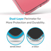 Speck Presidio Perfect-Clear + Ombre - Etui iPhone 14 Pro z powłoką MICROBAN (Clear / Vintage Rose Fade) (150151-9509)