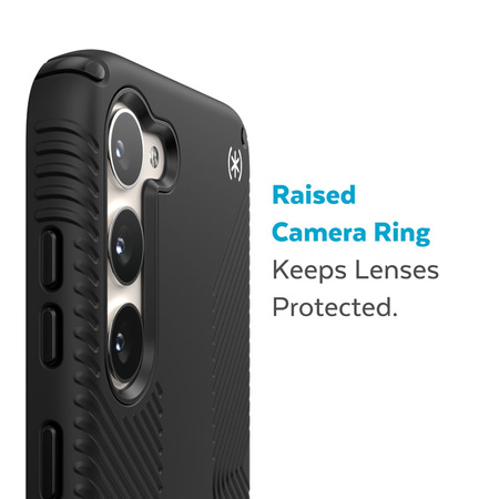 Speck Presidio2 Grip - Antypoślizgowe etui Samsung Galaxy S23+ (Black/Black/White) (150340-D143)