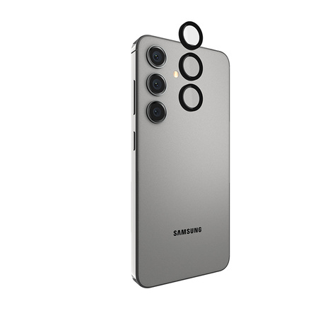 Case-Mate Aluminum Ring Lens Protector - Szkło ochronne na obiektyw aparatu Samsung Galaxy S24 (Black) (CM053404)