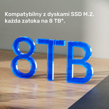 Unitek USB4 4-kieszeniowa stacja dokująca/ klonująca M.2 SSD (S1243BGY01-EU)