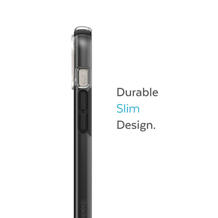 Speck Presidio Perfect-Clear with Impact Geometry - Etui iPhone 15 Plus / 14 Plus z powłoką MICROBAN (Clear / Black) (150124-5905)