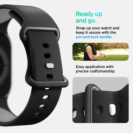 Spigen Nano Pop - Pasek do Apple Watch 44/45/46/49 mm (Black Sesame) (AMP09321)