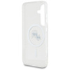 Karl Lagerfeld Button Karl & Choupette Heads Printed Logo MagSafe - Etui Samsung Galaxy S25 (biały) (KLHMS25SHLSKCH)