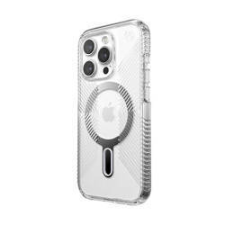 Speck Presidio Perfect-Clear Grip ClickLock & MagSafe - Etui iPhone 15 Pro (Clear / Chrome Finish / Serene Silver) (150451-3199)