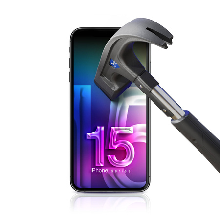 3mk HardGlass Max Lite - Szkło hartowane do iPhone 15 Pro Max (Czarny) (3MK_5903108531061)