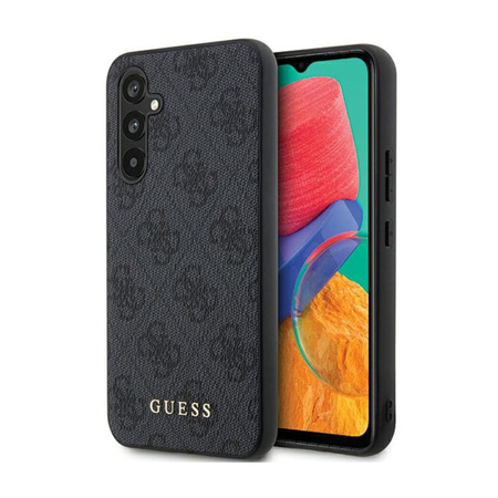 Guess 4G Metal Gold Logo - Etui Samsung Galaxy S23 FE (szary) (GUHCS23FEG4GFGR)