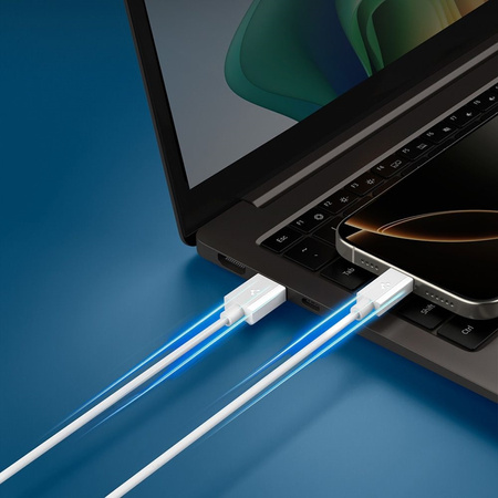 Spigen EB6020AC Essential - Kabel USB-A do USB-C PD 60W 2m (Biały) (ACA08716)