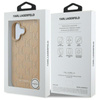 Karl Lagerfeld Hot Stamp MagSafe - Etui iPhone 16 (beżowy) (KLHMP16SPKHPORPE)