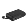 Belkin Powerbank 10 000 mAh, 20W, wbudowany kabel USB-C, czarny (BPB021HQBK)