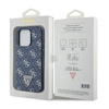 Guess 4G Triangle Metal Logo - Etui iPhone 15 Pro (niebieski) (GUHCP15LPG4GPB)