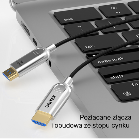 Unitek Kabel optyczny HDMI 2.0 AOC 4K 60Hz 10 m (C11092ASL01-10M)