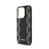 DKNY Leather Checkered Mono Pattern MagSafe - Etui iPhone 15 Pro Max (czarny) (DKHMP15XPCPVSLK)